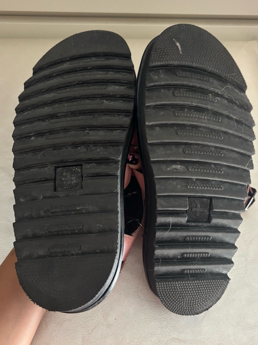 Dr. Martens Blaire Pink Leather Platform Sandals - Picture 4 of 5